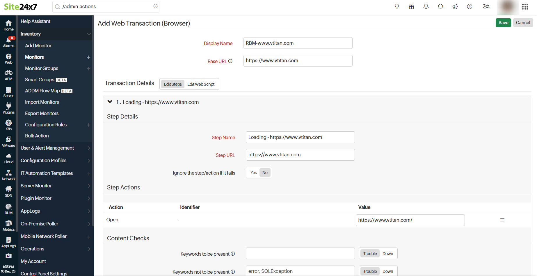 Import Selenium Script Import Selenium Script