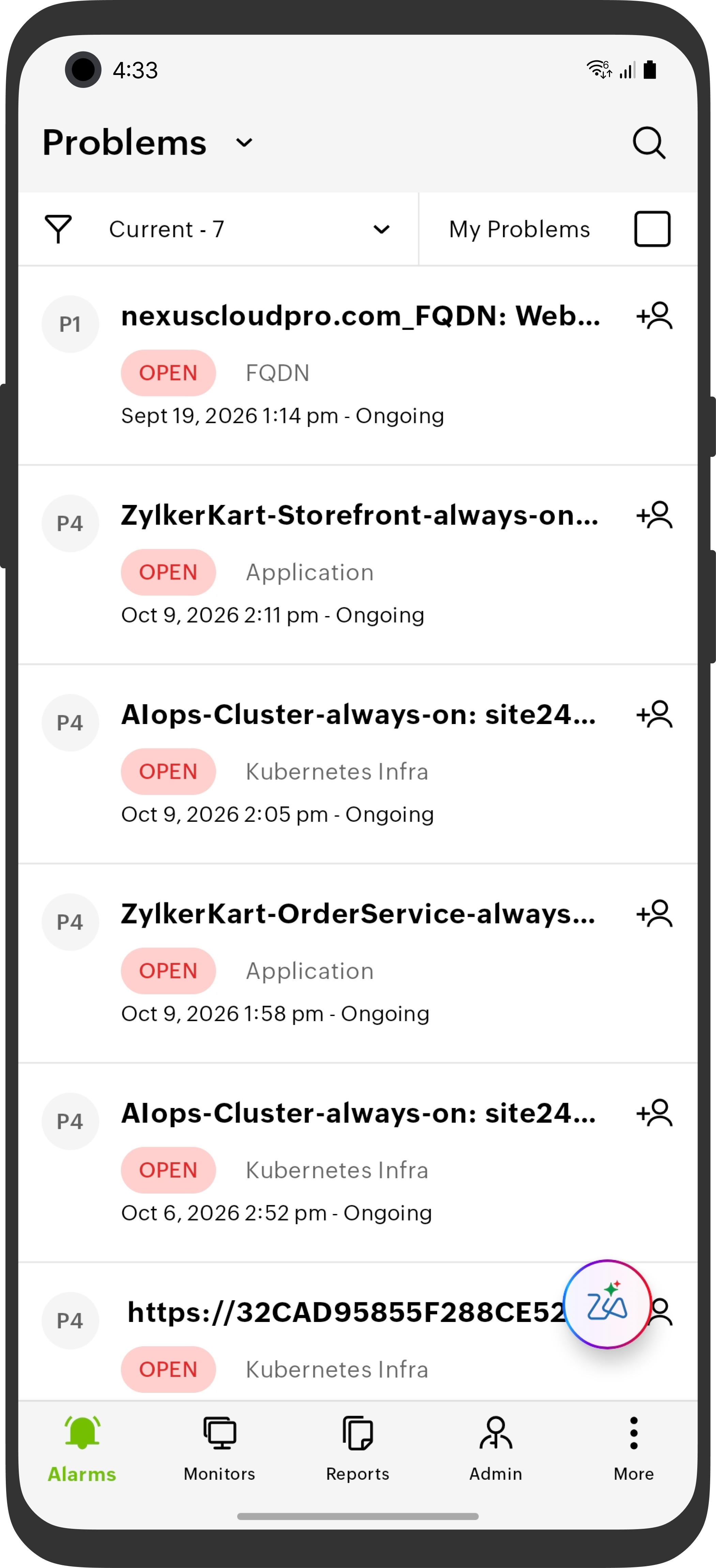 Problems Listing Problems Listing