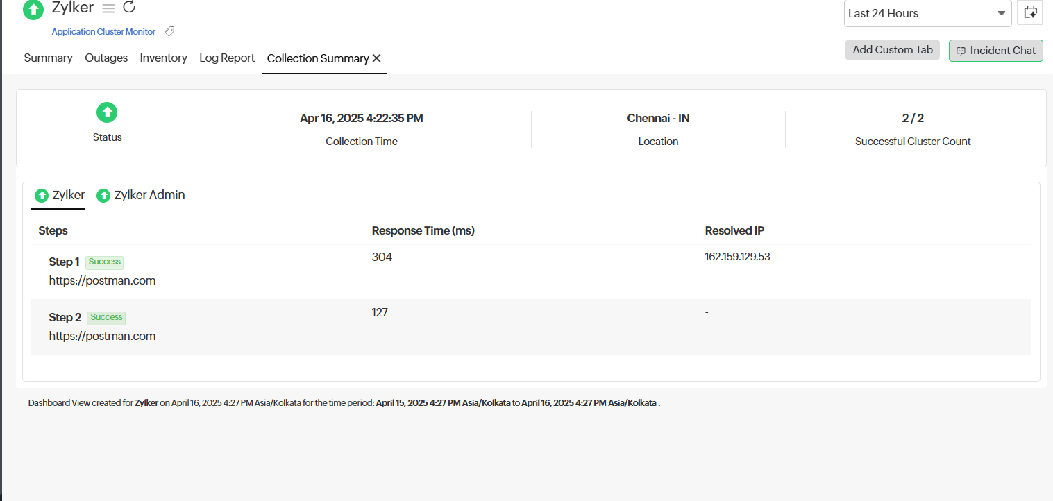 Collection Summary Collection Summary
