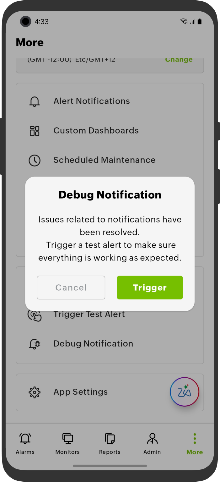 Debug Notification