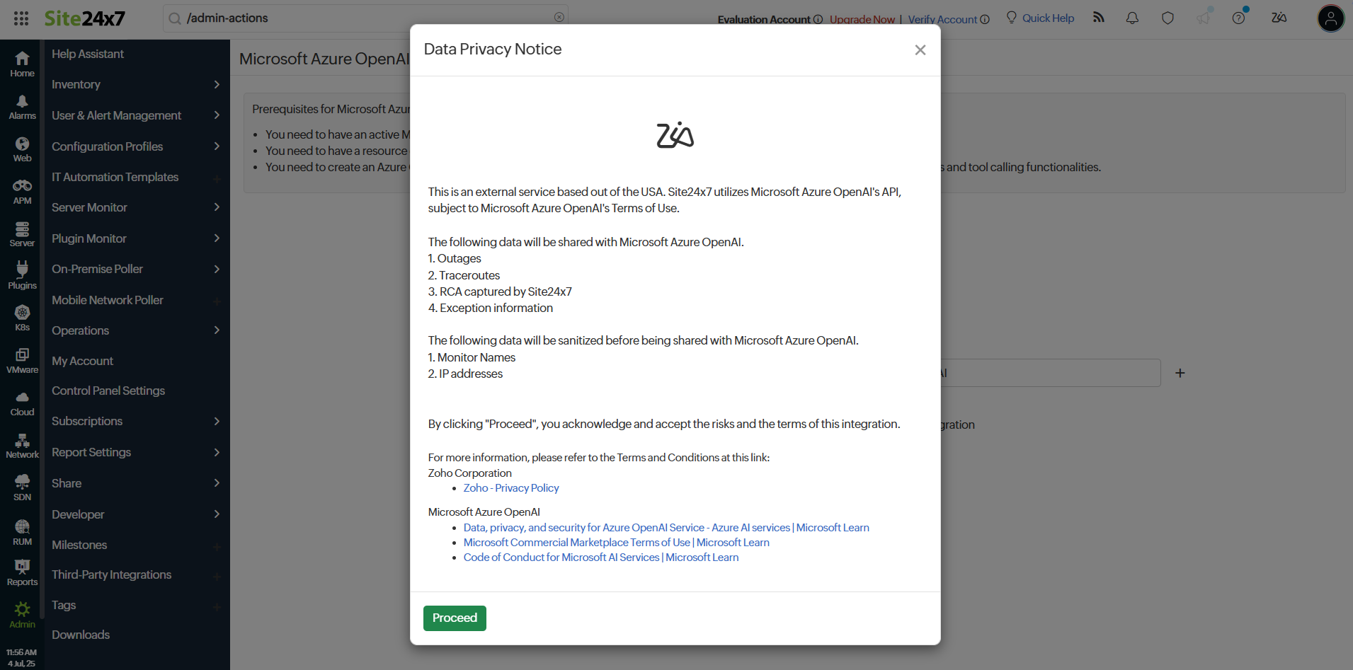 Azure AI Data Privacy