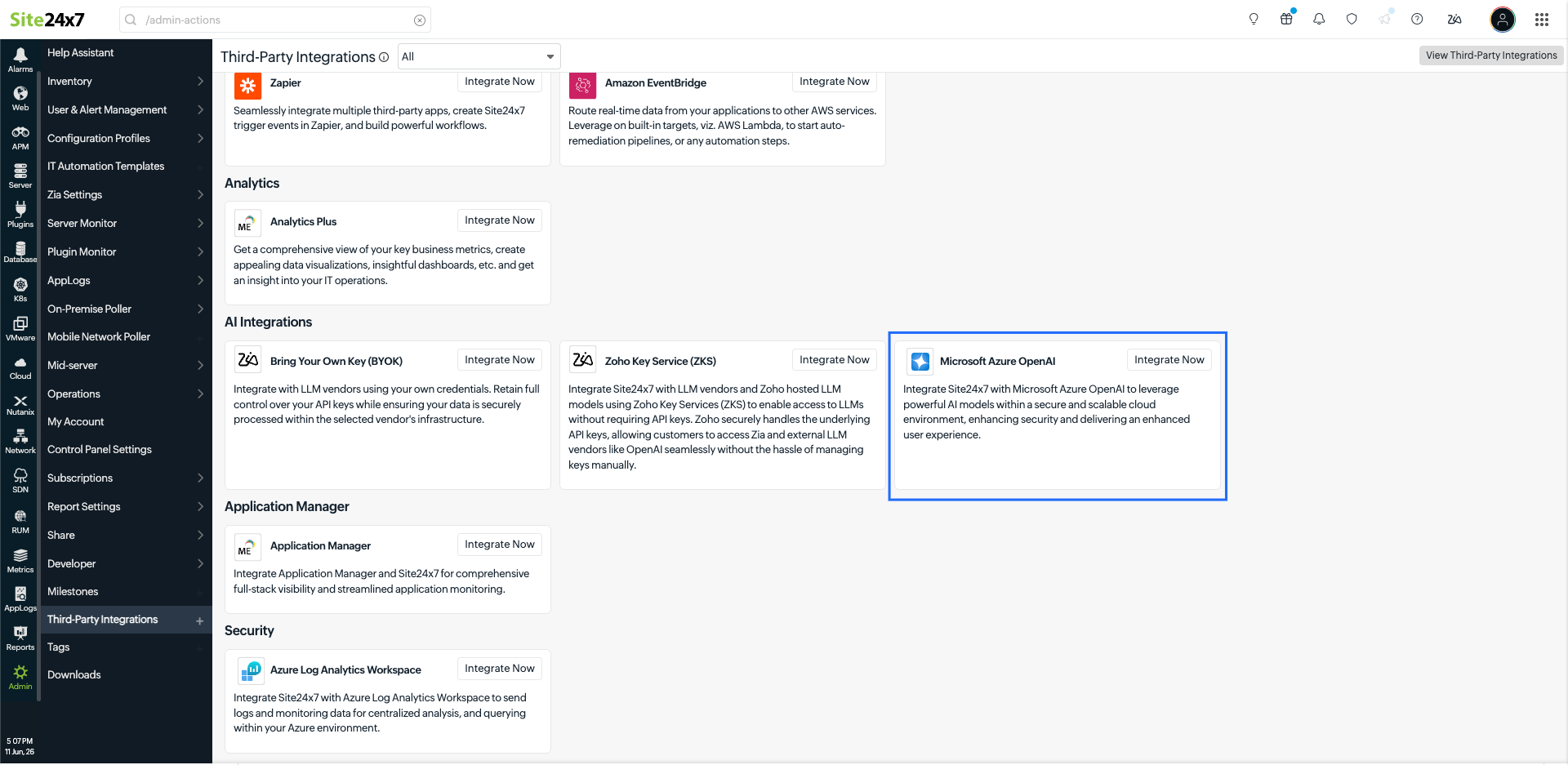 Microsoft Azure AI Integration